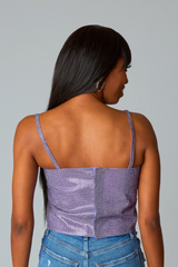 "Girly Girl" Rhinestone Crop Top