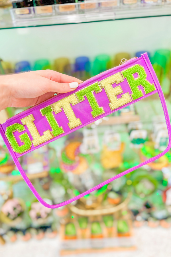 "Glitter" Clear Pouch