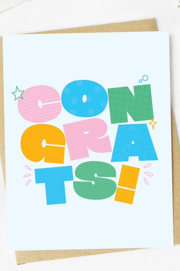 "CONGRATS!" Greeting Card