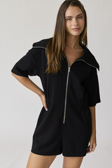 "Genesis" Front Zip Romper