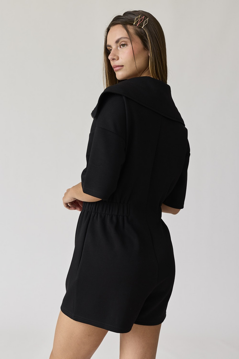 "Genesis" Front Zip Romper