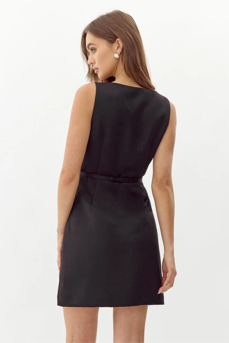 "Barbara" Satin Mini Dress