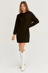 "Arosa" Asymmetric Sweater Dress