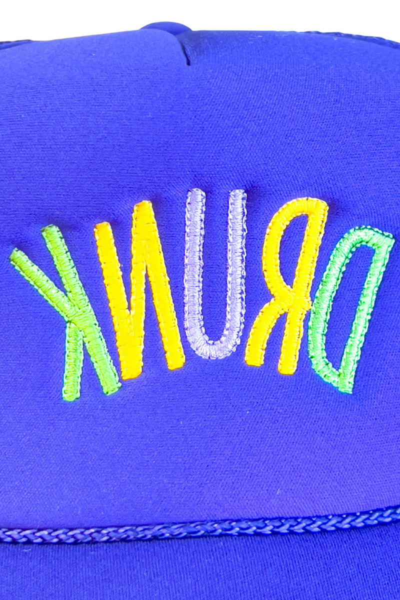 "Drunk" Embroidered Trucker Hat