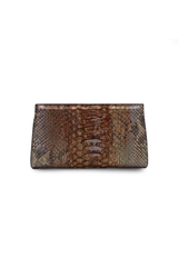 Ivy Clutch in Rainbow Desert Water Snake w/ Crystals