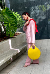 Sol Bag in Yellow Suede/Nappa Leather