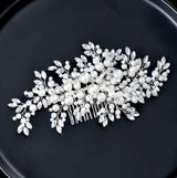 "Anjelica" - Pearl and Crystal Bridal Hair Comb