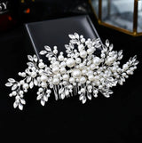 "Anjelica" - Pearl and Crystal Bridal Hair Comb