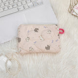 Cute Cartoon Small Travel Cosmetic Lipstick Earphone Card Portable Storage Bag Purse Women Mini Makeup Handbags Wallet Pouch Bag