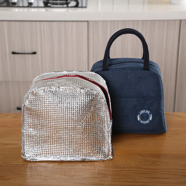 New Bear Logo Waterproof Lunch Bag Unisex Portable Thermal Insulation Lunch Box Bag Aluminum Foil Keep Warm Ice Pack Picnic Bag