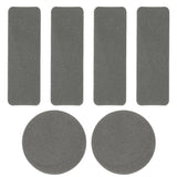 6pcs Accessories Self-Adhesive Shoe Repair Patch Microfiber Leather Durable Heel Hole Pads Universal Sneaker Repair Pads