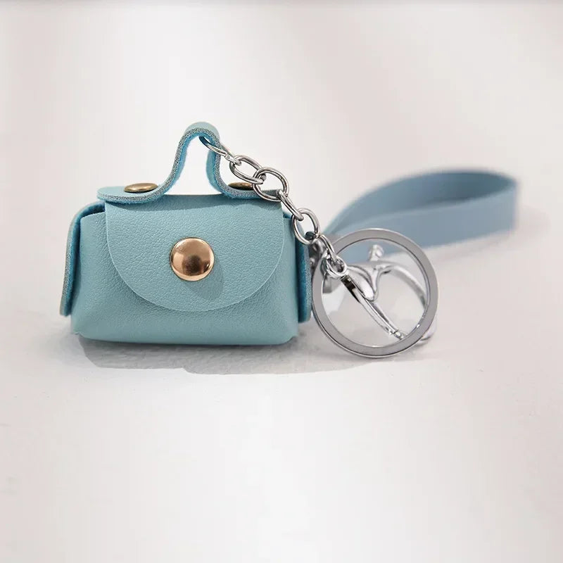 Cute Mini Coin Purses Girls Small Earphone Box Soft Leather Housekeeper Keychain Wallet Pouch Women's Bags Portable Storage Bag