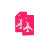 2pcs Name ID Card Silicone Travel Luggage Tag Suitcase Travel Accessories Quickly Discover  Luggage Tag Name Baggage Information