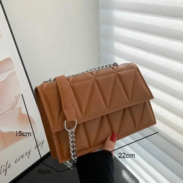 Fashion Women Shoulder Bag Ladies PU Leather Handle Handbags Chain Strap Crossbody Bags for Women Designer Bag Сумка