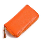 Fashion Vintage Genuine Leather Wallet Men Women Multifunction Zipper Key Case Bag Key Holder Housekeeper Keys Organizer