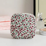 Heart Print Sanitary Napkins Storage Bag Feminine Period Pouch Portable Tampon Organizer Bag Mini Makeup Lipstick Storage Pouch