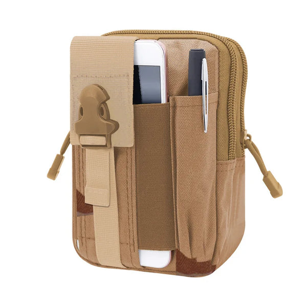 Tactical EDC Molle Phone Pouch Military Waist Bag Nylon Fanny Pack Camping Hunting Utility Bag