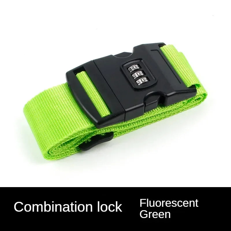 Anti-theft Travel Luggage Strap Adjustable Password Lock Packing Belt Baggage Secure Lock Luggage Bundling Suitcase Accessories