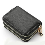 PU Leather Rfid Women's Zipper Card Wallet Small Change Wallet Purse For Female Short Wallets With Card Holders Woman Purse