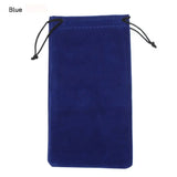 Portable Solid Color Drawstring Pouch Sunglasses Bags Myopia Customized Glass Case Soft Fabric Eyeglasses Bag