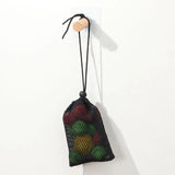 1PC Durable Nylon Mesh Drawstring Storage Pouch Bag Multi Purpose Home Travel Outdoor Activity Pouch Laundry Bag Stuff Sack