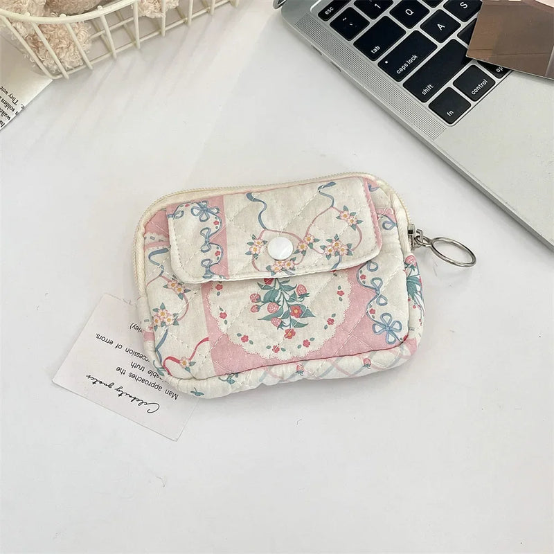 Cute Cartoon Small Travel Cosmetic Lipstick Earphone Card Portable Storage Bag Purse Women Gift Pouch Make Up Bags Organizer