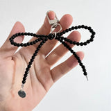 Bag Decoration Bead Keychain Bowknot Pendant Bag Charm Suitable for Any Occasion Bags Keychain Women's Hand-held Chain Lanyard