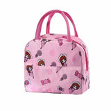 Functional Insulated Oxford Lunch Bag Flower Pattern Cooler Lunch Box Bags Thermal Food Picnic Lunch Bags for Women Kids
