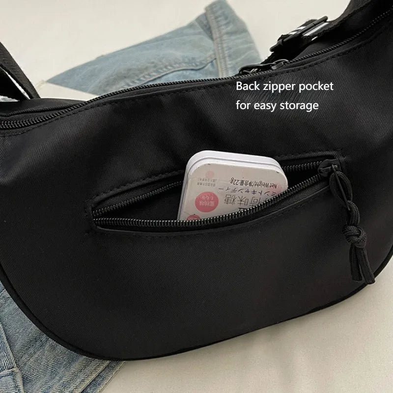 2025 New Fashion Crossbody Bag Simple Wide Shoulder Strap Design Single Shoulder Bag Original Style Commuting Dumpling Women Bag