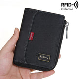 RFID Simple Short Men Zipper Wallets Luxury Brand Card Holder Male Wallet Photo Holder Coin Pocket Man Purses Wallets for Women