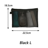 Women Mesh Cosmetic Bag Travel Storage Makeup Bag Organizer Female Make Up Pouch Portable Small Large Toiletry Beauty Case