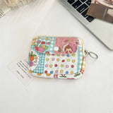 Cute Cartoon Small Travel Cosmetic Lipstick Earphone Card Portable Storage Bag Purse Women Gift Pouch Make Up Bags Organizer