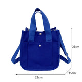 Women Crossbody Bags Canvas Solid Color Casual Tote Bag Messenger Bag Shoulder Bag Brand Designer Simplicity Girl's Handbags