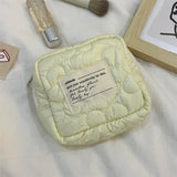 Small Mini Zipper Coin Purse Women Cute Floral Clutch Purse Lipstick Bag Key Wallet Lady Cotton Travel Makeup Storage Bag Pouch