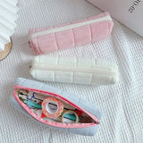 Cute Plush Women Cosmetic Bag Lipstick Makeup Bag Korean Student Pencil Case Travel Makeup Brushes Cosmetic Organizer Bag