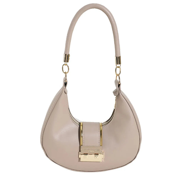 Women's Vintage Shoulder Bag - Simple Commuting Underarm Crescent Saddle Handbag