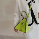 Fashion Ladies Shoulder Bags Handbag Sense of Luxury Women Bags High Quality Leather Crossbody Bag Designer Female Triangle Bags