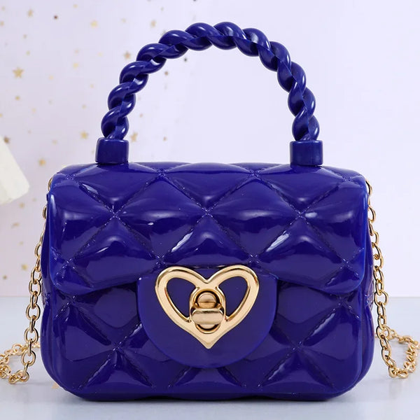 PU Mini Shoulder Bags Heart Coin Wallets Handbags Women Girls