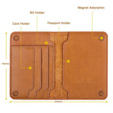 Genuine Leather Passport Holder Passport Cover Passport-cover Russia Case for Car Driving Documents Travel Wallet Organizer Case