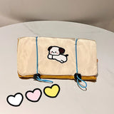 Cartoon Drawstring Cosmetic Bag: Portable Detachable Travel Toiletry Organizer