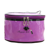Women's Solid Color Patent Leather Storage Lip Cosmetic Bag For Ladies Simple Large Capacity Make Up Wash Handbag Drop Shipping