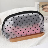 New Nylon Mesh Cosmetic Bag Portable Travel Toiletry Organizer Makeup Bag Multifunctional Women Lipstick Key Coin Purse Pouch