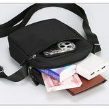 Oxford Shoulder Bag Durable Mini Black Mobile Phone Bag Waist Pack Men Crossbody Bags Man Bag Handbag bolso de mano