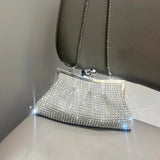 Rhinestone Crystal Evening Clutch Bag Luxury Designer Purse Crossbody