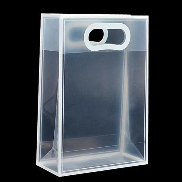 Transparent PVC Gift Bags - Portable Wedding Party Tote Packaging