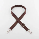 Wide Nylon Shoulder Bag Strap Replacement with Silver Buckle