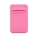 1PC Fashion Elastic Cloth Cell Phone Card Holder Mobile Phone Wallet Case Credit ID Card Holder Adhesive Sticker Pocket