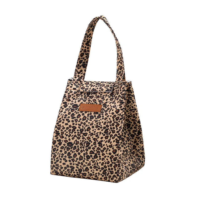 Floral Animal Print Insulated Lunch Bag Oxford Cloth Thermal Tote