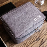 Travel Closet Organizer Case for Headphones Storage Bag Digital Portable Zipper Accessories Charger Data Cable USB Cosmetics