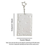 Transparent Card Holders Stargazer Card Organizer Student Meal/Bus Card Card Case Hard Badge Holder Bag Charms Students Gift